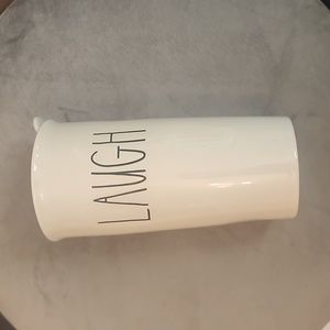 Rae Dunn Laugh Hot Beverage Tea Coffee cup mug NEW